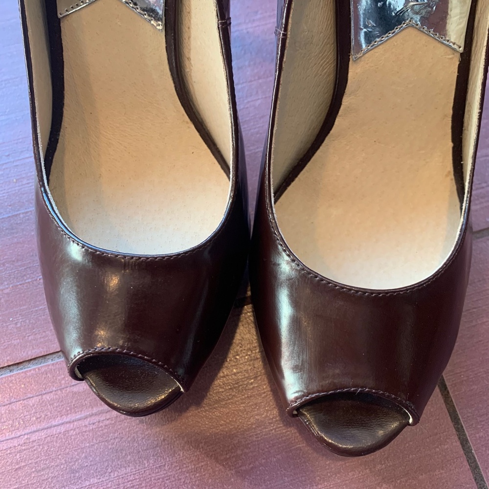 michael kors peep toe booties